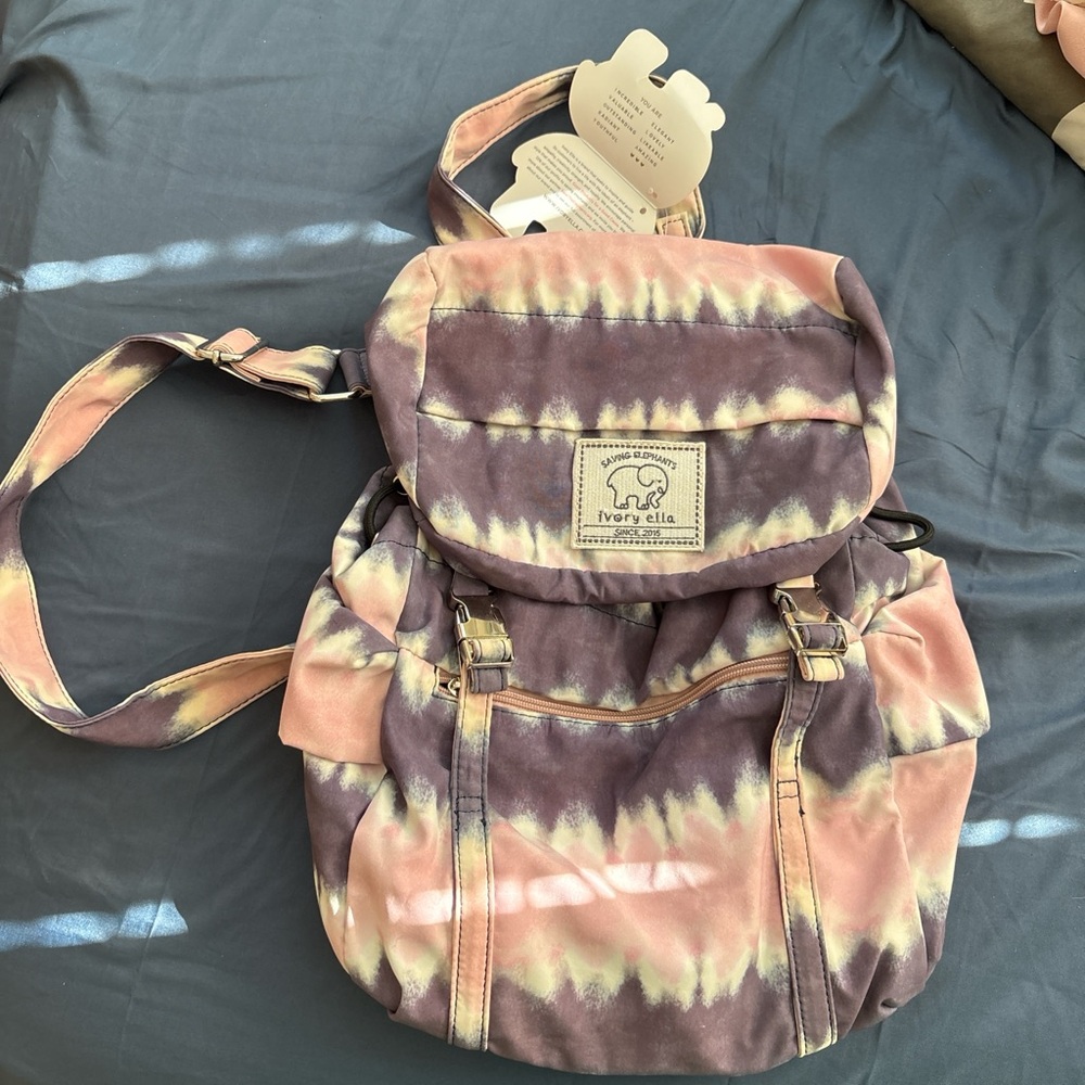 Ivory Ella Tie-Dye Backpack